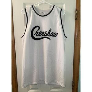 Vintage Crenshaw Basketball Jersey - Size S, White